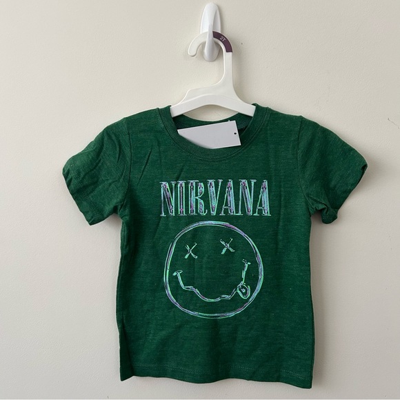 Nirvana Toddler 2T Green Smiley Face Band Tee NWT - Picture 7 of 7